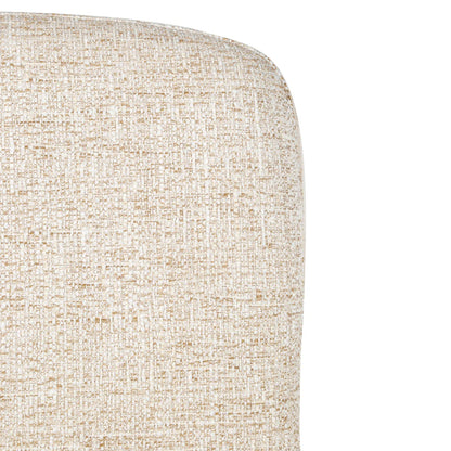 Gramercy | Coastal Modern Metal Beige Fabric Dining Chairs | Set Of 2 | Pale Beige