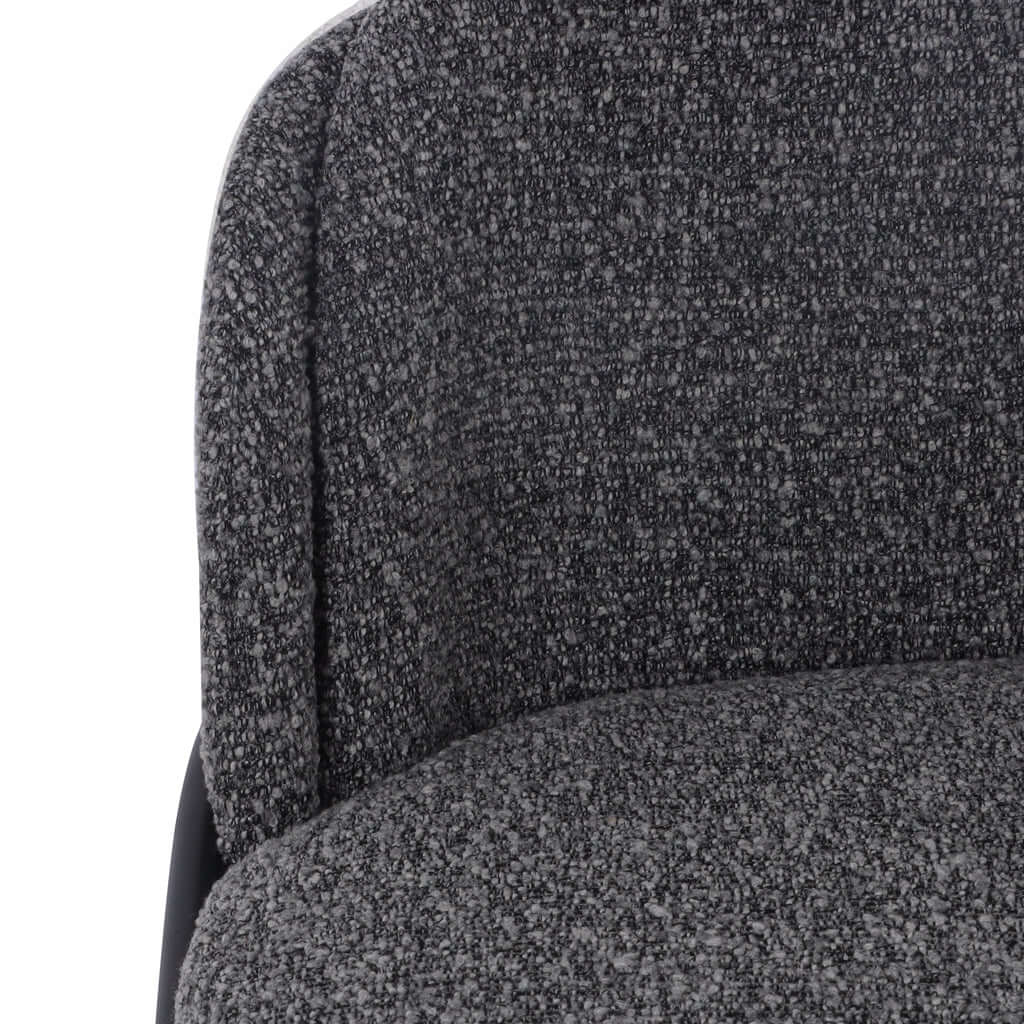 Gramercy | Modern Grey Boucle Fabric Bar Stools | Anthracite Grey