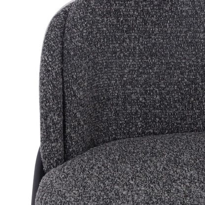 Gramercy | Modern Grey Boucle Fabric Bar Stools | Anthracite Grey