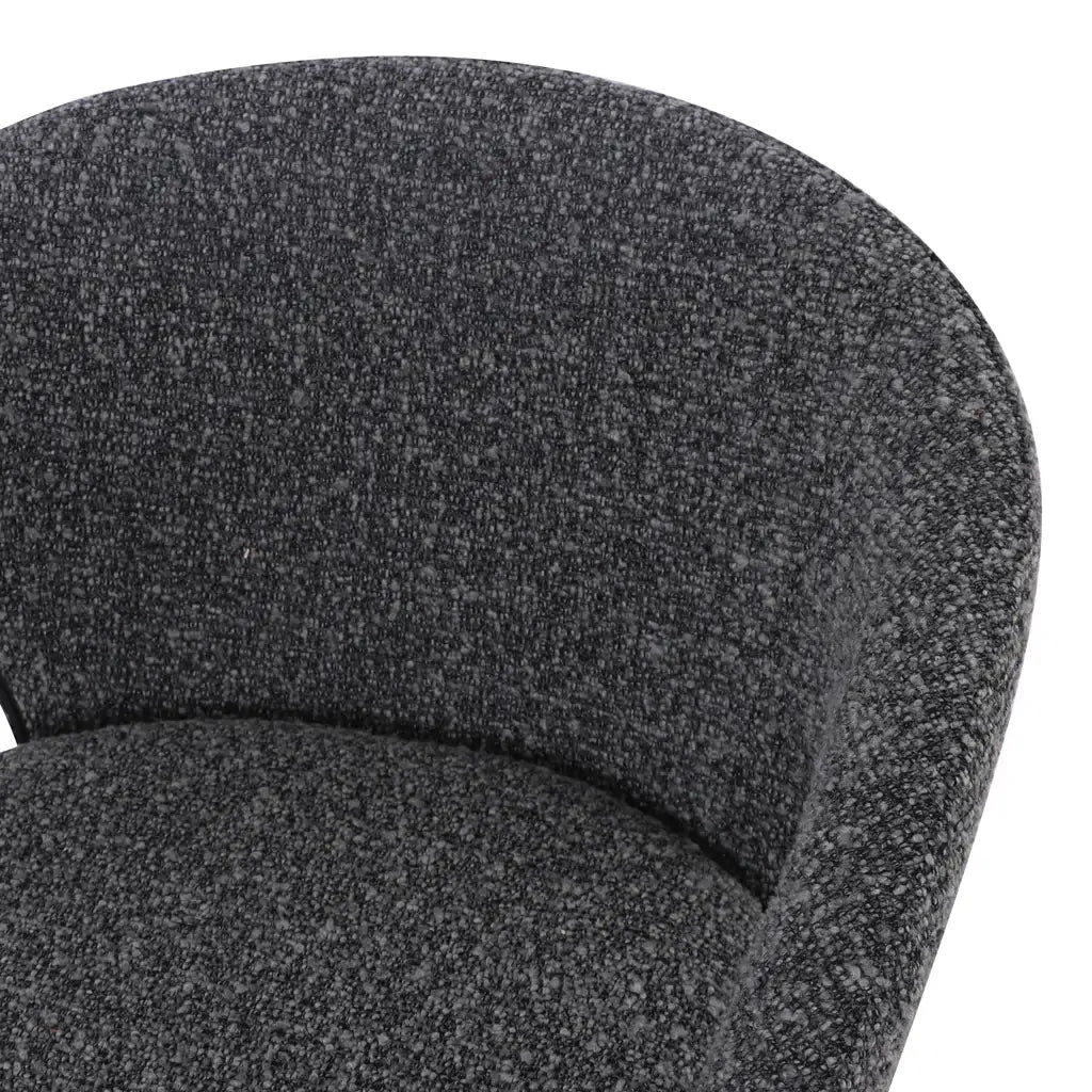 Gramercy | Modern Grey Boucle Fabric Bar Stools | Anthracite Grey