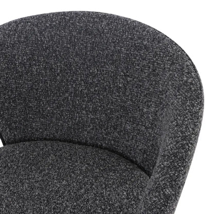 Gramercy | Modern Grey Boucle Fabric Bar Stools | Anthracite Grey