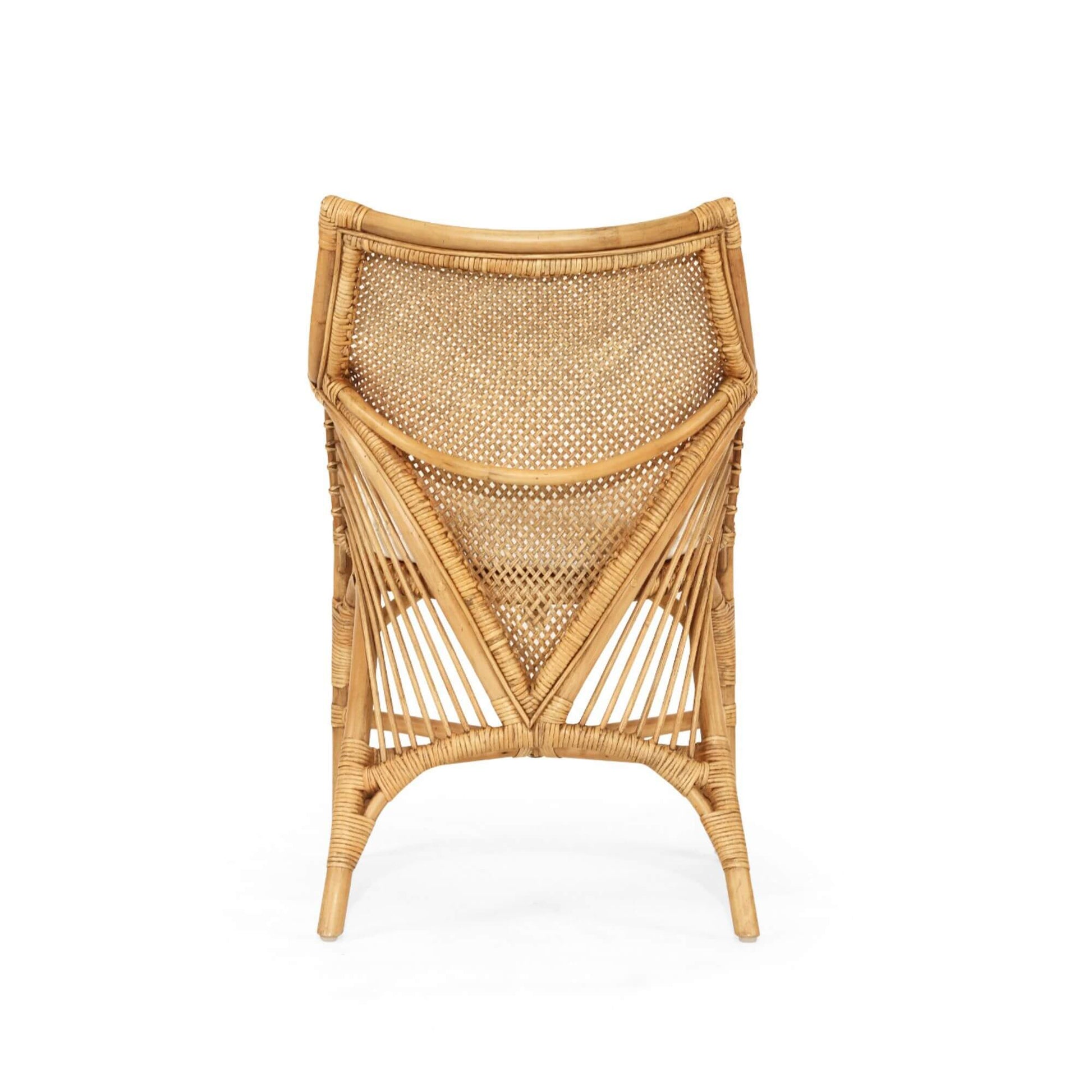 Granada | Coastal Natural Brown Rattan Dining Chair With Arms | Brown