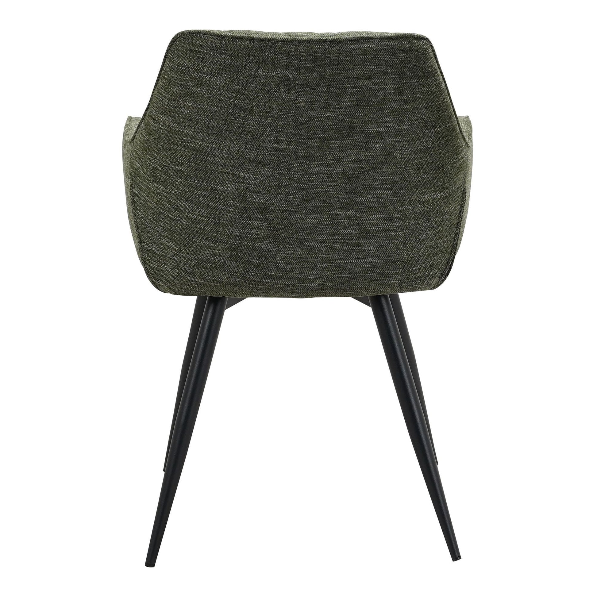 Granville | Modern Fabric PU Leather Dining Chairs With Arms | Set Of 2 | Pistachio