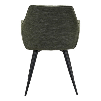 Granville | Modern Fabric PU Leather Dining Chairs With Arms | Set Of 2 | Pistachio