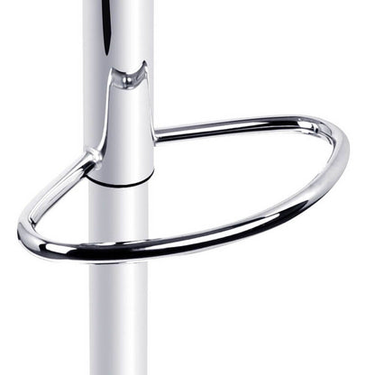Guilderton | Contemporary Swivel Steel PU Leather Bar Stools | Set Of 2 | White