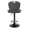 Hann | Metal Adjustable Modern PU Leather Bar Stools | Set Of 2