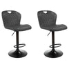 Hann | Metal Adjustable Modern PU Leather Bar Stools | Set Of 2
