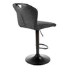Hann | Metal Adjustable Modern PU Leather Bar Stools | Set Of 2