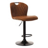 Hann | Metal Adjustable Modern PU Leather Bar Stools | Set Of 2
