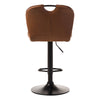 Hann | Metal Adjustable Modern PU Leather Bar Stools | Set Of 2