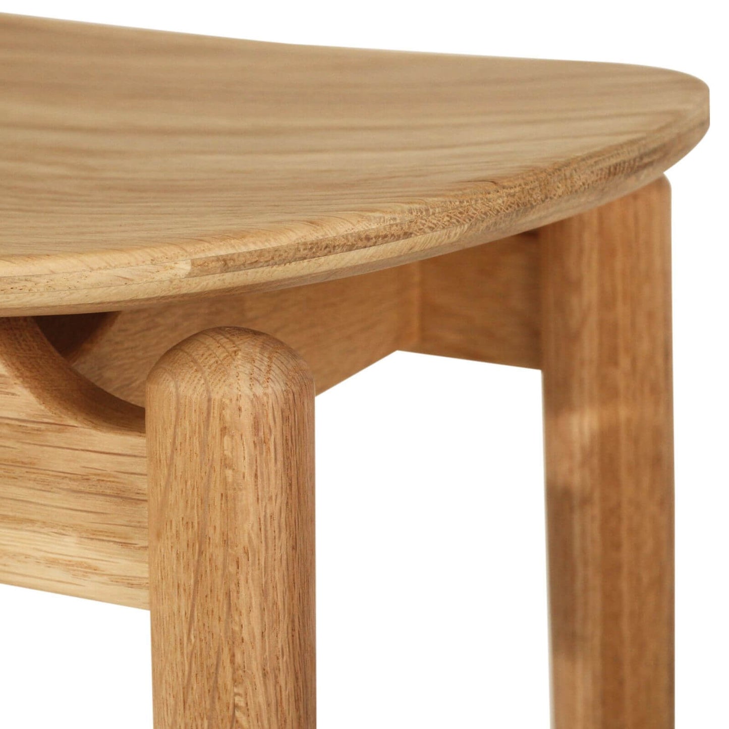 Hann | Scandinavian Coastal Natural Wooden Backless Bar Stools | Natural