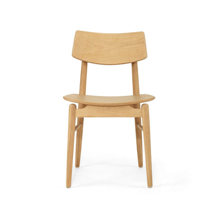 Hann | Scandinavian Coastal Natural Walnut Black Wooden Dining Chairs | Natural