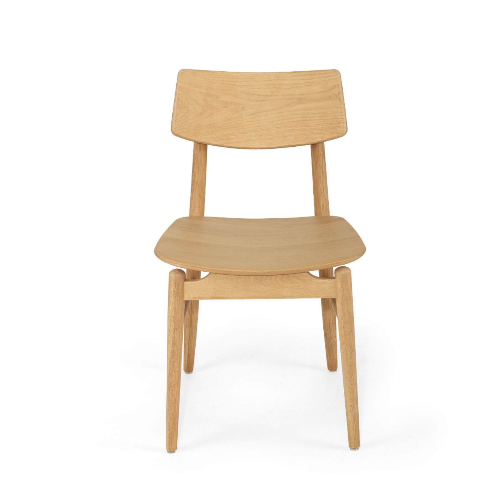 Hann | Scandinavian Coastal Natural Walnut Black Wooden Dining Chairs | Natural