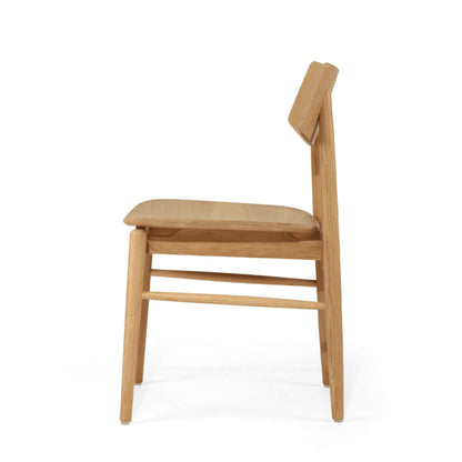 Hann | Scandinavian Coastal Natural Walnut Black Wooden Dining Chairs | Natural