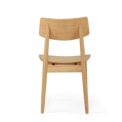 Hann | Scandinavian Coastal Natural Walnut Black Wooden Dining Chairs | Natural