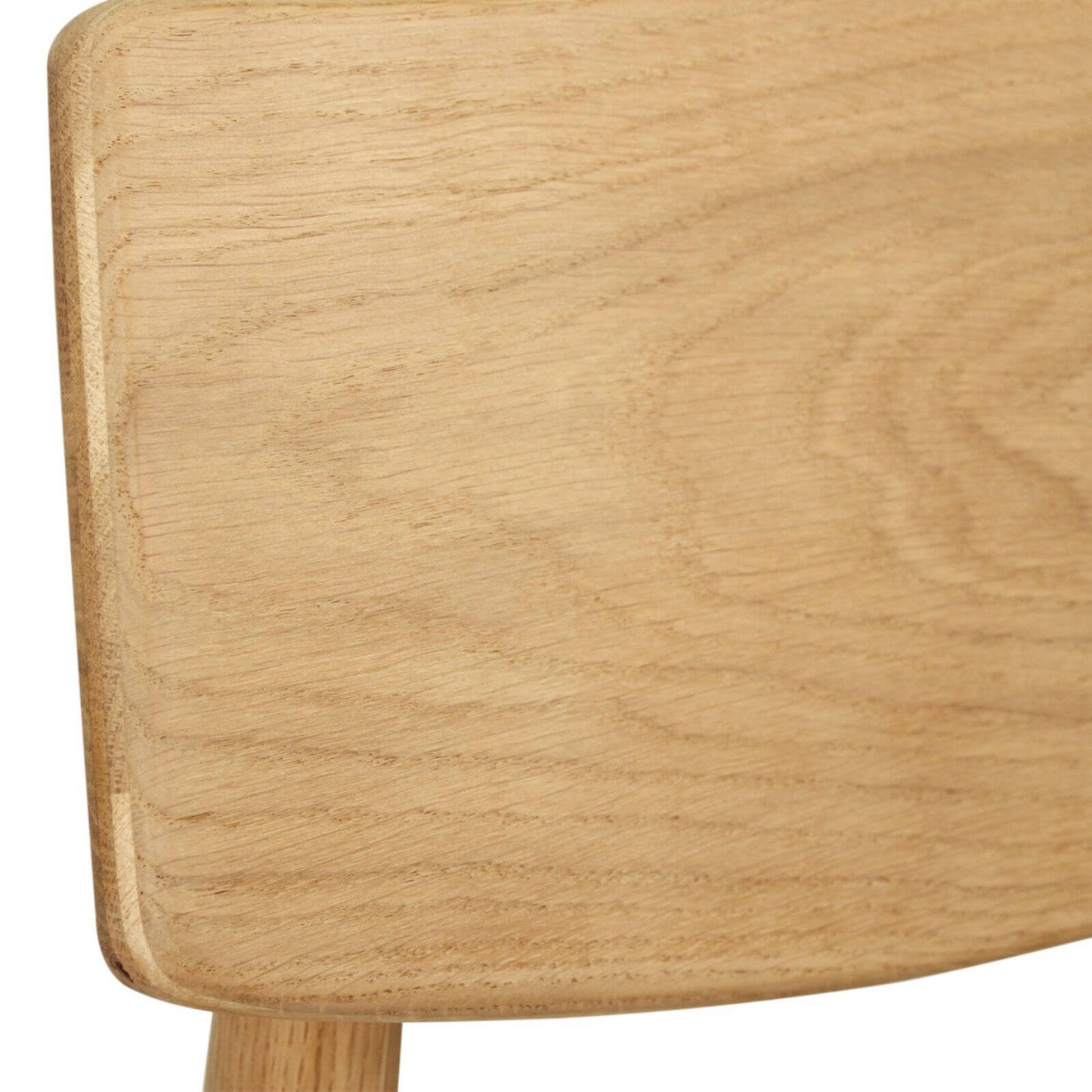 Hann | Scandinavian Coastal Fabric Natural Walnut Wooden Dining Chairs | Natural