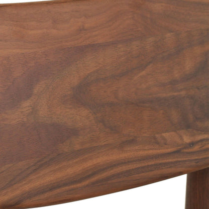 Hann | Scandinavian Coastal Fabric Natural Walnut Wooden Dining Chairs | Walnut