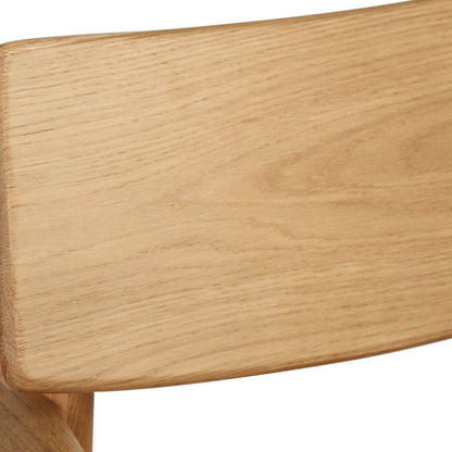 Hann | Scandinavian Coastal Natural Walnut Black Wooden Dining Chairs With Arms | Natural