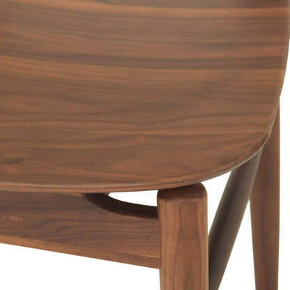 Hann | Scandinavian Coastal Natural Walnut Black Wooden Dining Chairs