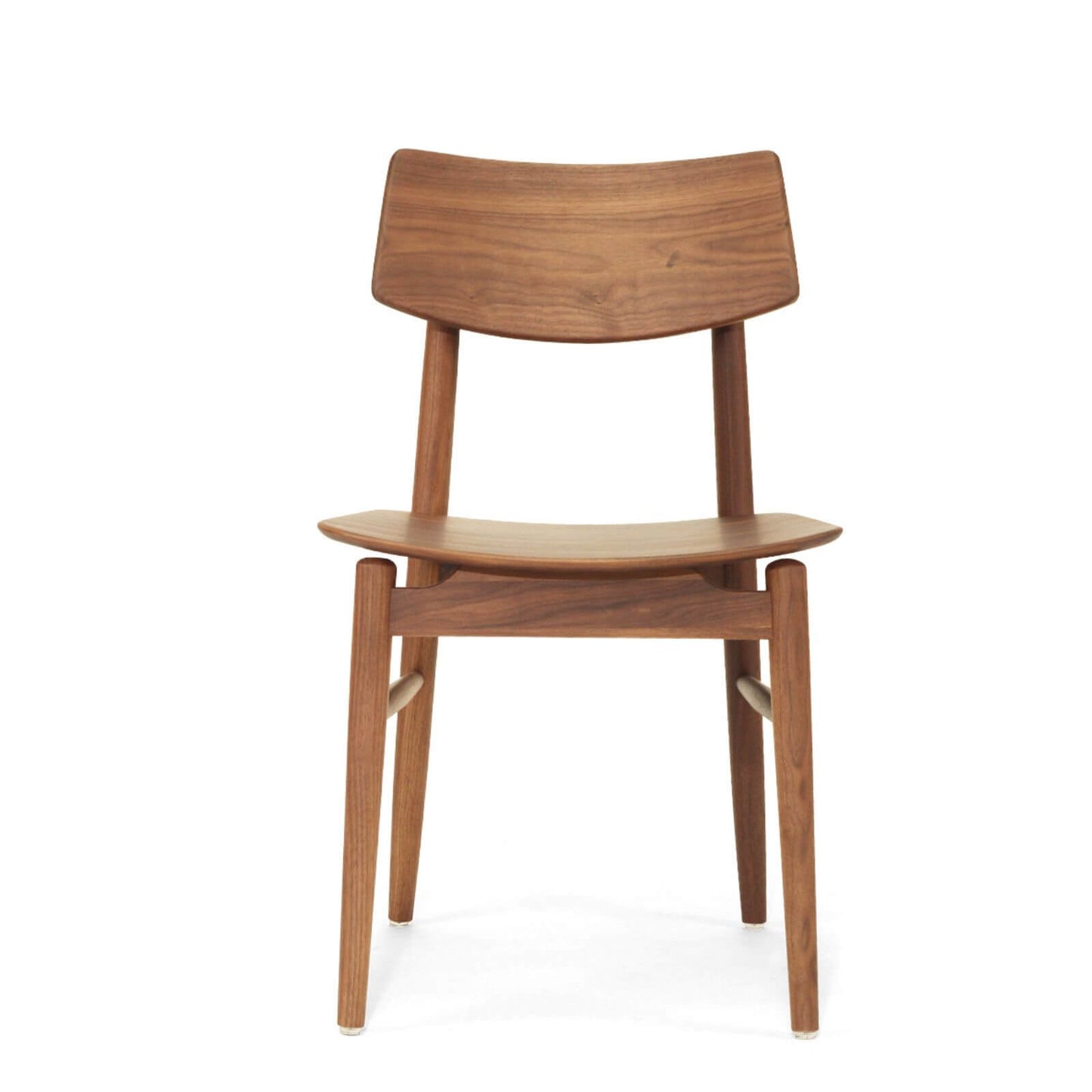 Hann | Scandinavian Coastal Natural Walnut Black Wooden Dining Chairs