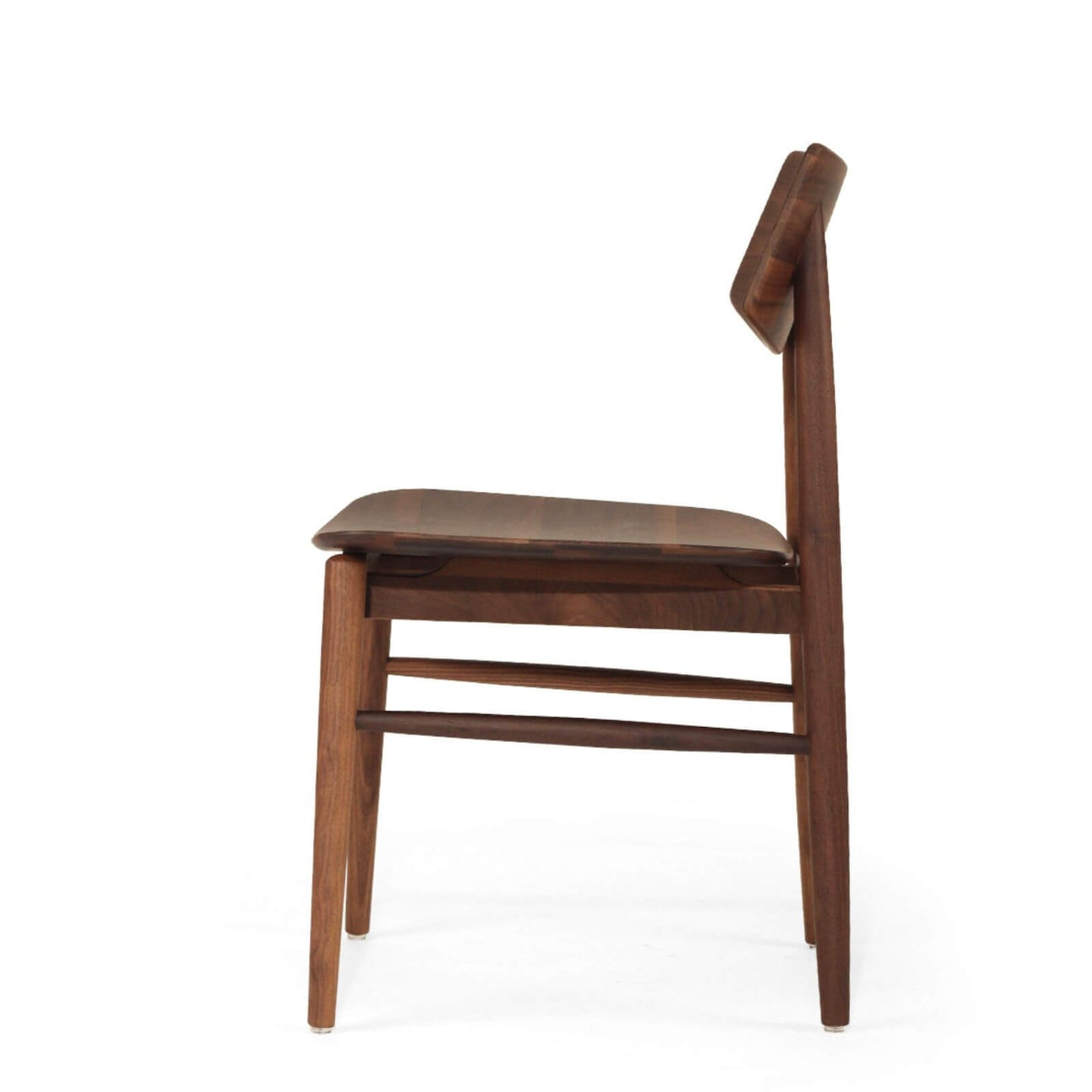 Hann | Scandinavian Coastal Natural Walnut Black Wooden Dining Chairs