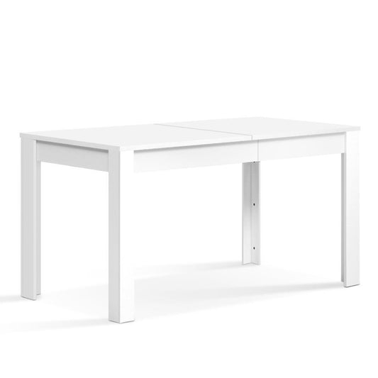Hannaford | Modern 6 Seater White Wooden Dining Table | White