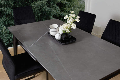 Hayman | Matte Ceramic Bulgarian Grey 1.8m Extension Dining Table