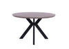 Herberton | Metal Wooden 6 Seater Round Dining Table