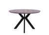Herberton | Metal Wooden 6 Seater Round Dining Table