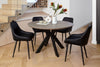 Herberton | Metal Wooden 6 Seater Round Dining Table