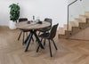 Herberton | Metal Wooden 6 Seater Round Dining Table