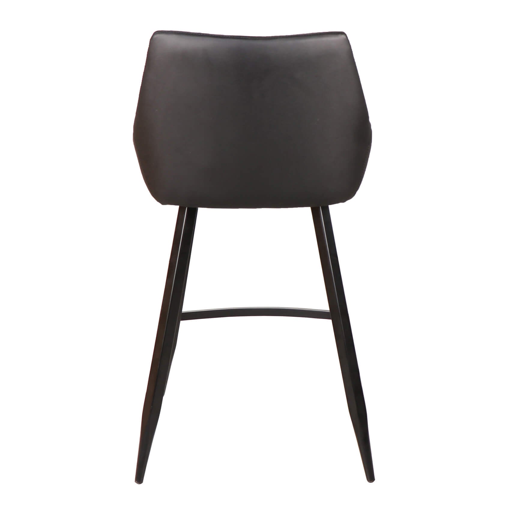 Herberton | Modern PU Leather Bar Stools | Set Of 2 | Black