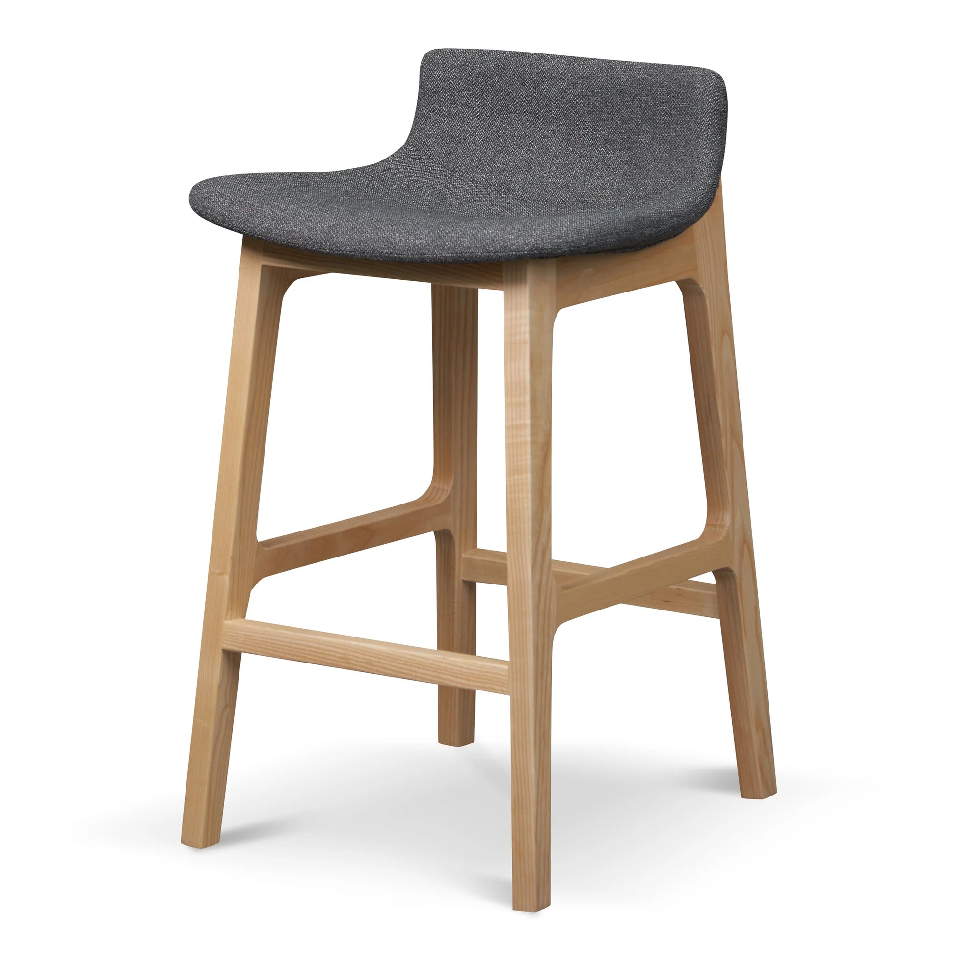 Hillcrest Modern Fabric Wooden Bar Stool Bar Stools