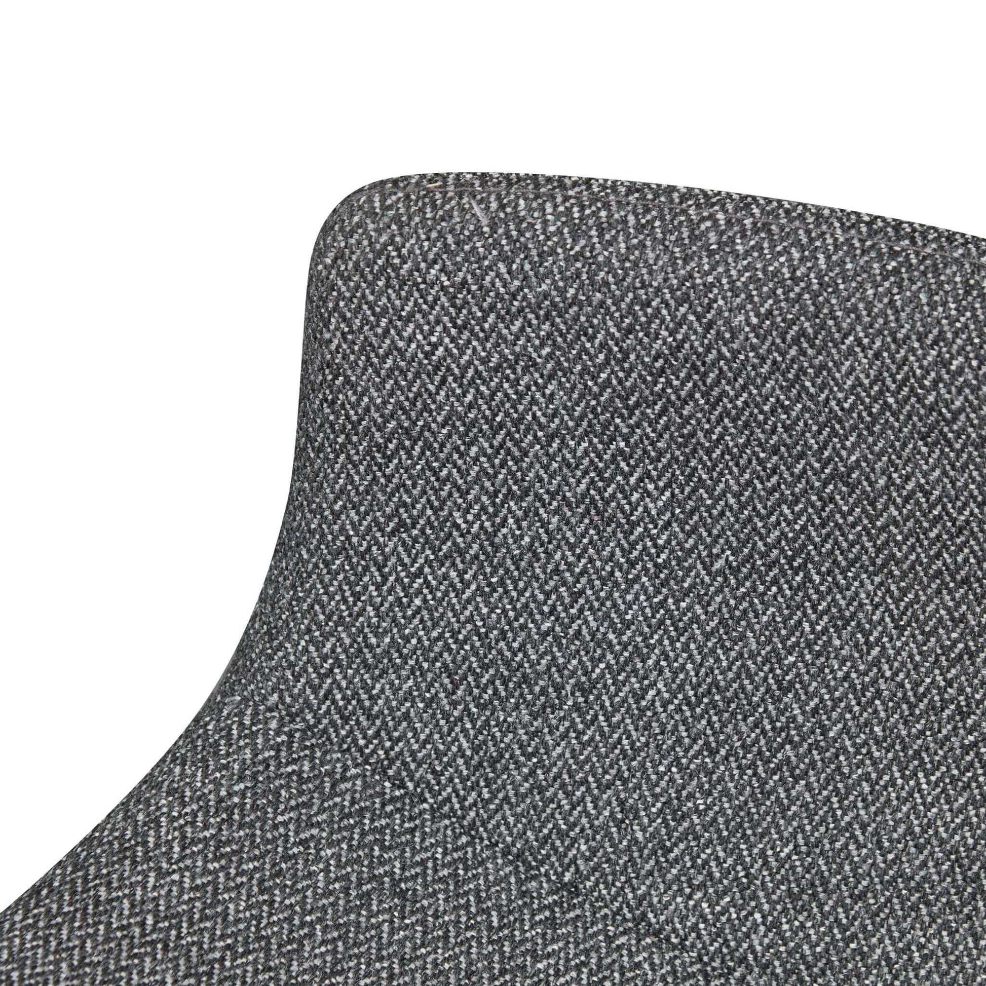 Hillcrest | Modern Fabric Wooden Bar Stool | Grey