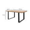 Huntley | Reclaimed Natural Elm Rectangular 1.7m Wooden Dining Table