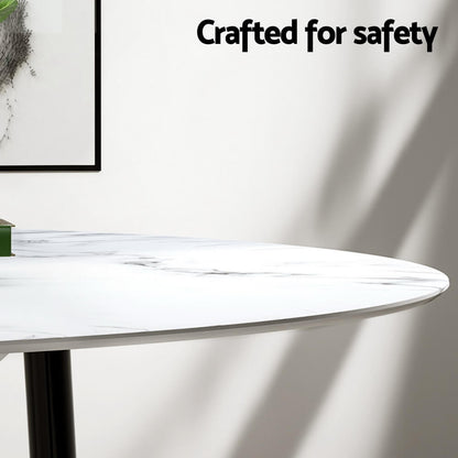 Huntley Waldorf | Modern Metal Dark Grey Velvet Marble Finish 4 Seater Dining Table Set | Dark Grey