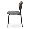 Indiana | Modern Metal Fabric Dining Chairs | Set Of 2