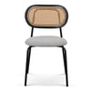 Indiana | Modern Metal Fabric Dining Chairs | Set Of 2