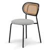 Indiana | Modern Metal Fabric Dining Chairs | Set Of 2