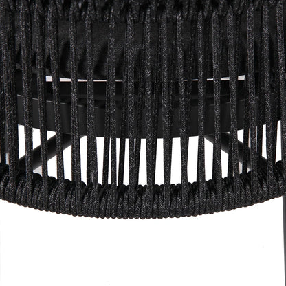 Inglewood | Coastal Charcoal Sand Brown Rope Outdoor Dining Chairs With Arms | Charcoal