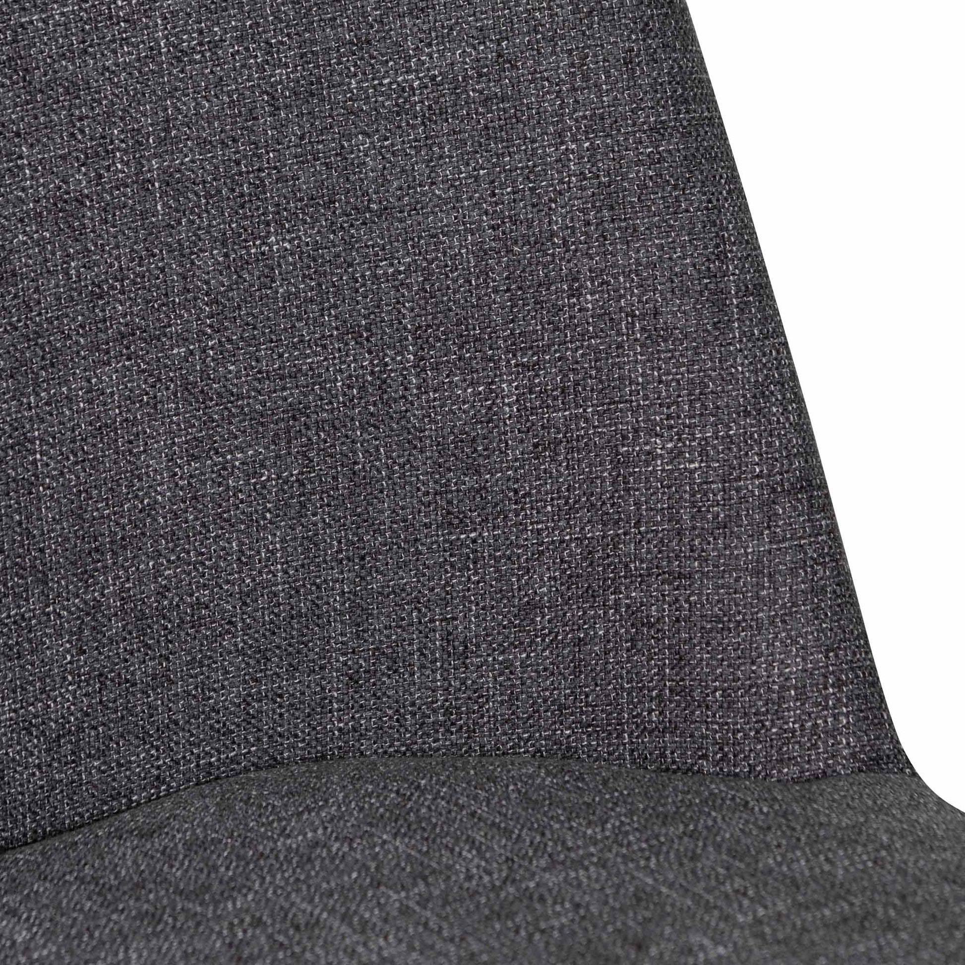 Innes | Modern Grey Fabric Dining Chairs | Set Of 4 | Dark Grey 