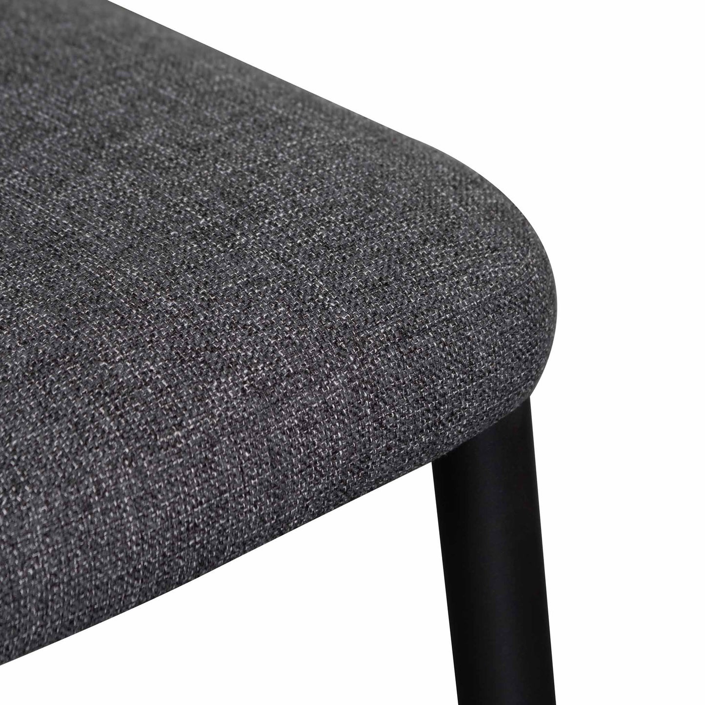 Innes | Modern Grey Fabric Dining Chairs | Set Of 4 | Dark Grey 