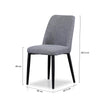 Innes | Modern Grey Fabric Dining Chairs | Set Of 4