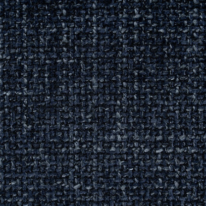 Jansen | Modern Metal Navy Blue Fabric Dining Chairs | Set Of 2 | Navy