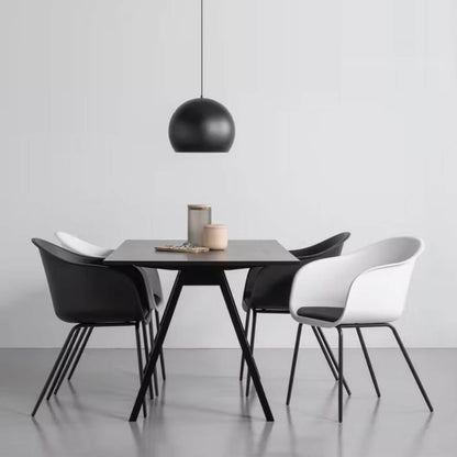 Kaida | Mid Century Black Wooden 1.7m Rectangular Dining Table | Black