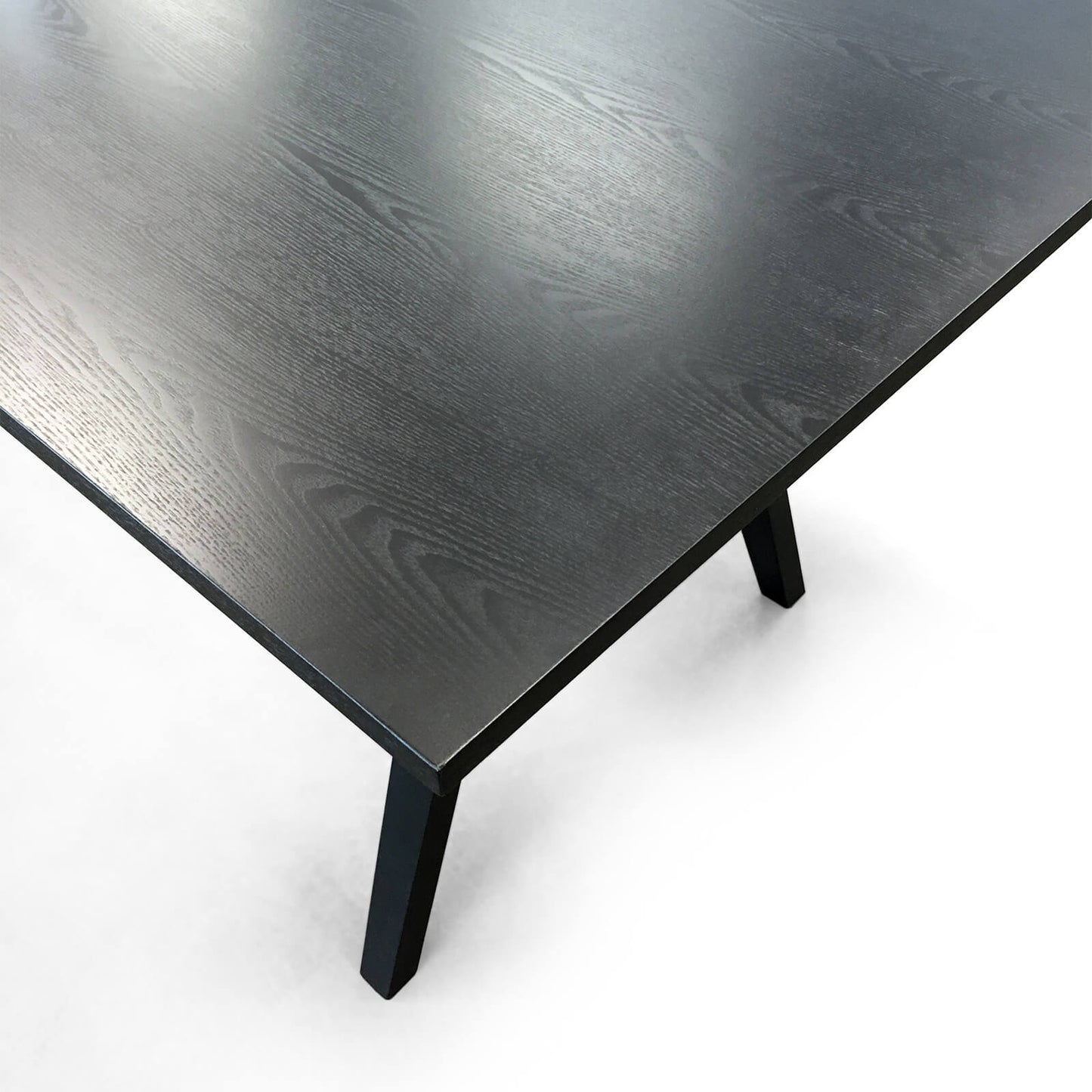 Kaida | Mid Century Black Wooden 1.7m Rectangular Dining Table | Black