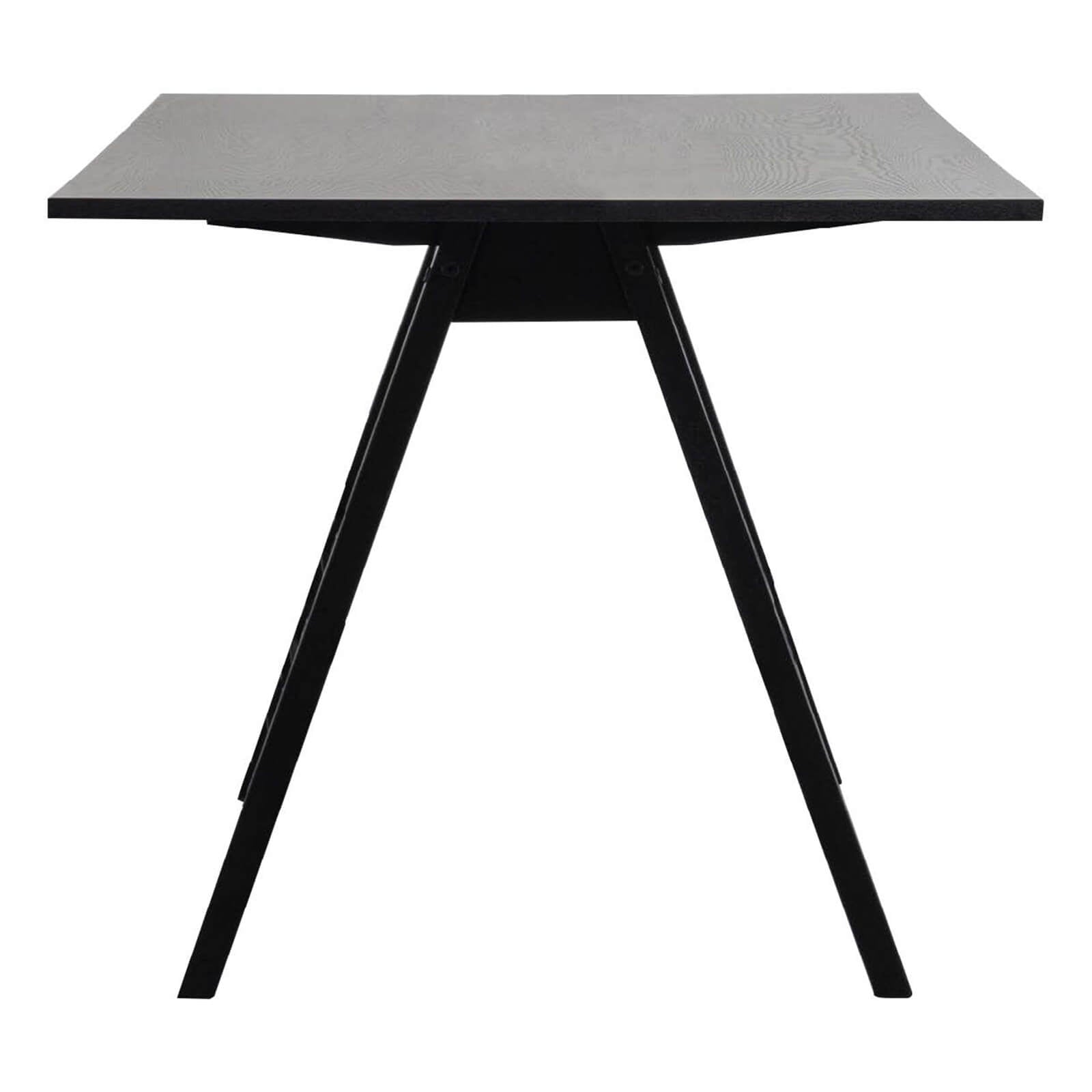 Kaida | Mid Century Black Wooden 1.7m Rectangular Dining Table | Black