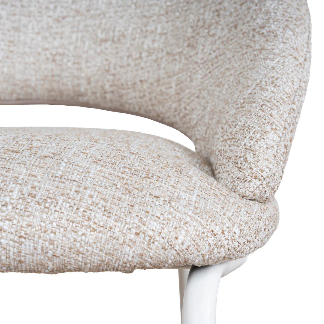 Kensington | Contemporary PU Leather Fabric Black Grey Beige Bar Stools | Set Of 2 | Beige