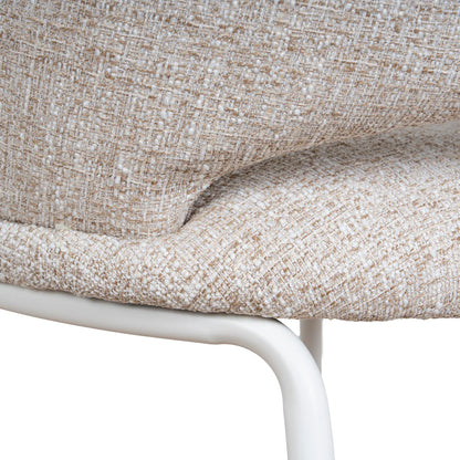 Kensington | Contemporary PU Leather Fabric Black Grey Beige Bar Stools | Set Of 2 | Beige