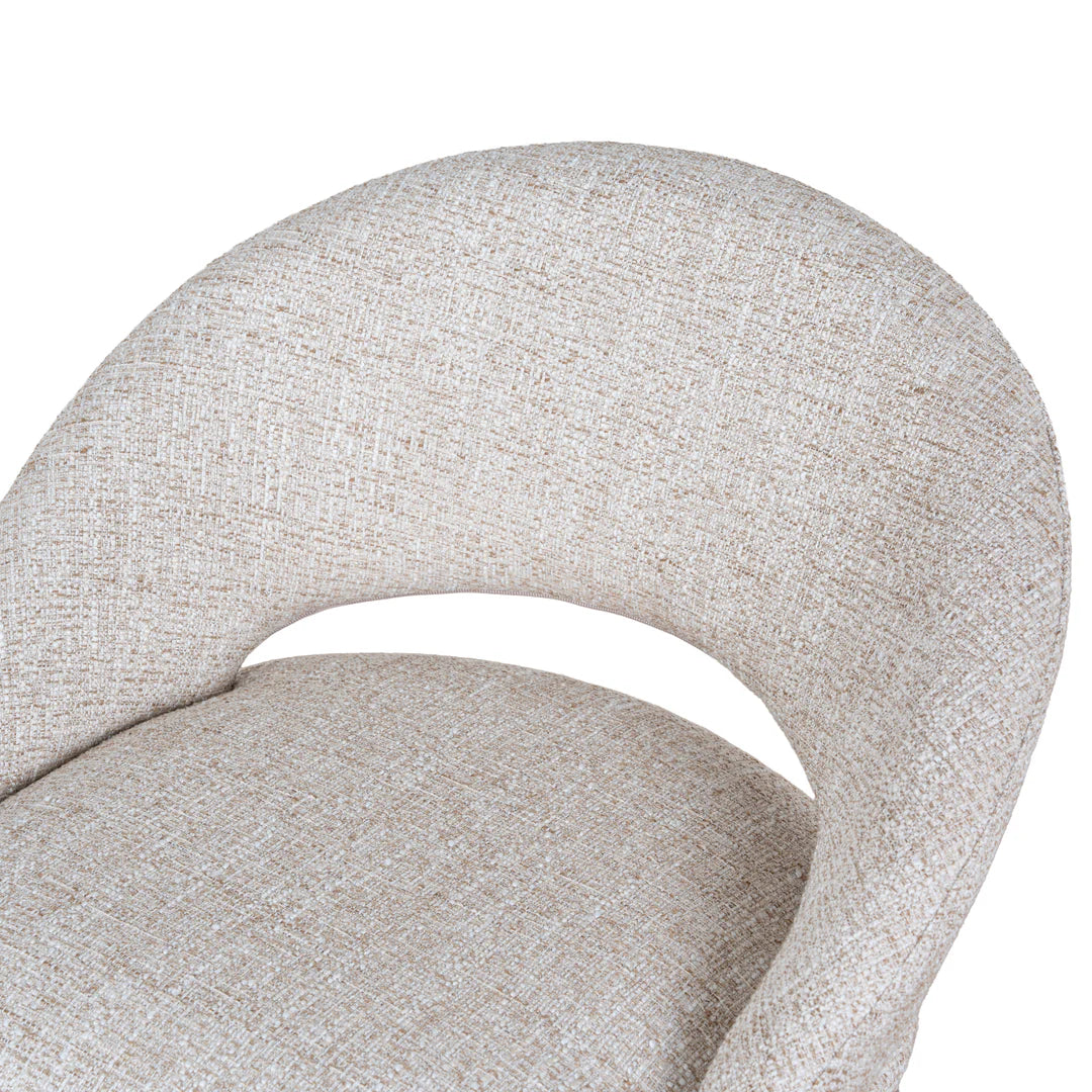 Kensington | Contemporary PU Leather Fabric Black Grey Beige Bar Stools | Set Of 2 | Beige